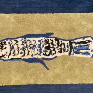 お魚の四角いラグマット